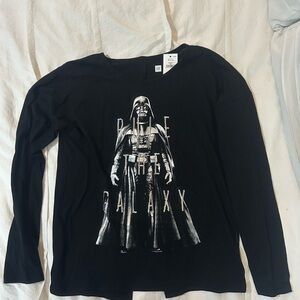 GAP Black Star Wars Long Sleeve Tee